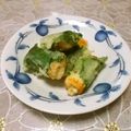 ＠迷子＠'s cooksnap of when they made ちくわ✿えのき✿大葉巻き天ぷら♡.