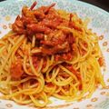 ⭐カービィー⭐'s cooksnap of when they made トマトとツナのクリームソース風スパゲティ.