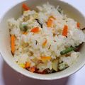 o^o^oayuayu's cooksnap of when they made 炊飯器で簡単！山菜おこわ.