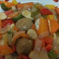 かまんべ's cooksnap of when they made 肉団子とお野菜の甘酢あん.