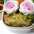 美々☆彡's cooksnap of when they made 簡単お弁当～もやしお好み焼きカレー風味～.