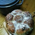 あんず杏あんず's cooksnap of when they made ストウブで全粒粉とクルミのちぎりパン.