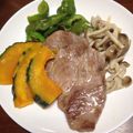 ちゃぎー's cooksnap of when they made 素材に感動♪イベリコ豚のステーキ.