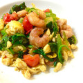 cincilla's cooksnap of when they made えびとほうれん草とトマトの中華炒め☆.