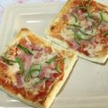 おはなすき's cooksnap of when they made 食パンピザ.
