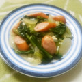 えれぼん's cooksnap of when they made 小松菜ソーセージのバター炒め☆弁当☆妊婦.