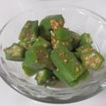 くずぴー's cooksnap of when they made オクラの胡麻和え☆.