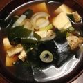 ちゃぎー's cooksnap of when they made 豆腐と葱とワカメのお味噌汁✳.