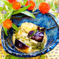 makichihua's cooksnap of when they made 夏の定番♪茄子とろろ.