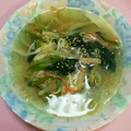 ﾁｮﾎﾞﾋﾟ's cooksnap of when they made ほうれん草ともやしの豆腐スープ.