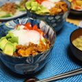 ｎｉｋｏ☆'s cooksnap of when they made スタミナUP！豚肉アボカドトマトの甘辛丼.