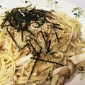 Ayming's cooksnap of when they made ジャコとしめじのスパゲッティー.