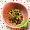mibumi's cooksnap of when they made 給食で人気のジーチーホワンドウ.