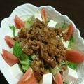はっしぃ's cooksnap of when they made 大満足☆生姜焼きのお豆腐サラダ。.