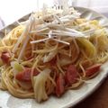 ひかり♡こはる's cooksnap of when they made ワンポットパスタねぎのペペロンチーノ風.