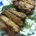 かめとうめ's cooksnap of when they made 大葉香るさんまの蒲焼丼.