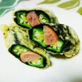 tenkoてんこ's cooksnap of when they made ウインナーとオクラの天ぷら.