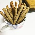 いちらい's cooksnap of when they made 米ぬか＆きな粉＆ごまステック.