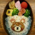 Dkpt1234's cooksnap of when they made ☆キャラ弁☆クマとサッカー.