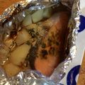 take3327's cooksnap of when they made 鮭ときのこの★コロポテ味噌マヨホイル焼き.