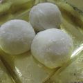 miyuki12's cooksnap of when they made さつまいもミルク大福.