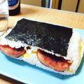 sunsunsun3's cooksnap of when they made 沖縄のコンビニ定番ポーク卵おにぎり！.