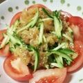 もりった's cooksnap of when they made トマトで鮮やか♪胡瓜と中華くらげの和え物.