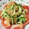 もりった's cooksnap of when they made トマトで鮮やか♪胡瓜と中華くらげの和え物.
