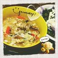 向日葵nyanko♪'s cooksnap of when they made 鍋の残り野菜とお肉であつあつ酸辣湯うどん.