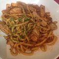 アキもん's cooksnap of when they made 豚キムチの焼きうどん.