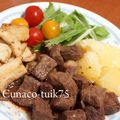 tuik75's cooksnap of when they made 簡単味付け♡わさび醤油deステーキ.