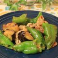 ぽっぽぺぺ's cooksnap of when they made 簡単！豚肉 なす ピーマンの味噌炒め.