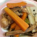 うーたす's cooksnap of when they made 鶏もも肉とごぼう・人参・干し椎茸の煮物.