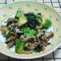 クック27BKNZ☆'s cooksnap of when they made アボカド、ほうれん草と豚肉バター醤油炒め.