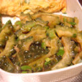 くっくのん's cooksnap of when they made ゴーヤのゴマネギ炒め.