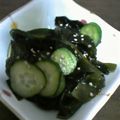 awwi's cooksnap of when they made 子供も大好き☆きゅうりとワカメの酢のもの.