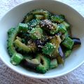 恐竜ママ's cooksnap of when they made ゴーヤと茄子のゴマ味噌炒め.