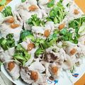 kumiseba's cooksnap of when they made 豚冷しゃぶの薬味巻き.