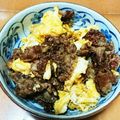 クックQIAGHR☆'s cooksnap of when they made 牛肉のあまから卵炒め.