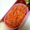 0saku0saki's cooksnap of when they made ☆人参の辛子明太子まみれマヨ醤油炒め☆.