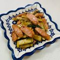 あっこ姉's cooksnap of when they made 牛蒡とウインナーのピリ辛マスタード炒め♪.