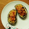 t01109ji's cooksnap of when they made ＊茄子ボートのトマトチーズ焼き＊.