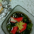 スウchan♪'s cooksnap of when they made もずく酢とトマトきゅうりの簡単酢のもの.