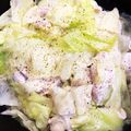 よろずやおよよ's cooksnap of when they made 鳥むね肉とキャベツのにんにく蒸し☆.