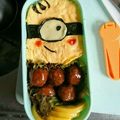 クックMJHZNB☆'s cooksnap of when they made 簡単キャラ弁・ミニオン.