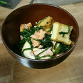 チュルちゃん's cooksnap of when they made ほうれん草と鮭・厚揚げのバター炒め.