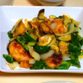 sato3★'s cooksnap of when they made 鳥もも唐揚げと長芋の中華炒めかぼす風味.