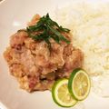 shantiiiii's cooksnap of when they made ツバスのなめろう.
