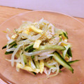 お魚キッチン's cooksnap of when they made もやしときゅうりの辛子ごま酢あえ♪.