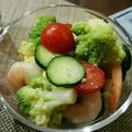 Mi7kuma's cooksnap of when they made タコきゅうりロマネスコトマトのマリネ♡.